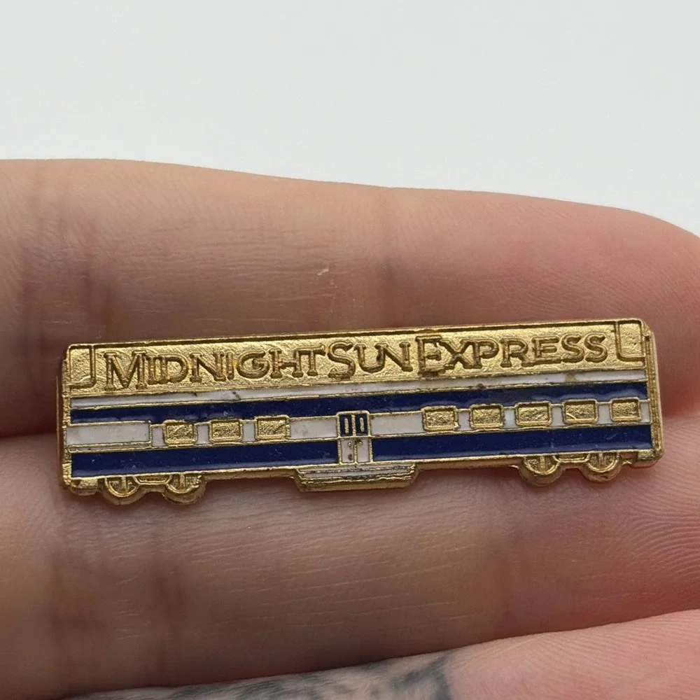 Midnight Sun Express Alaska Luxury Train Lapel Hat Pin